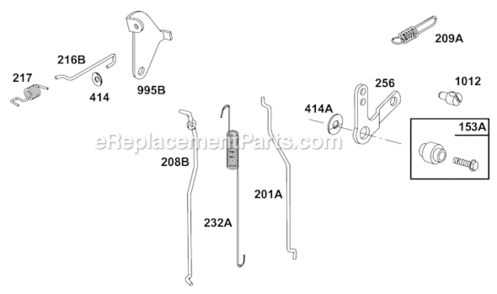 Page F Diagram and Parts List for 80200 2201-2413, 2416, 2419, 2421, 2422, 2423, 2424, 2426, 2428, 2429 Briggs and Stratton Engine